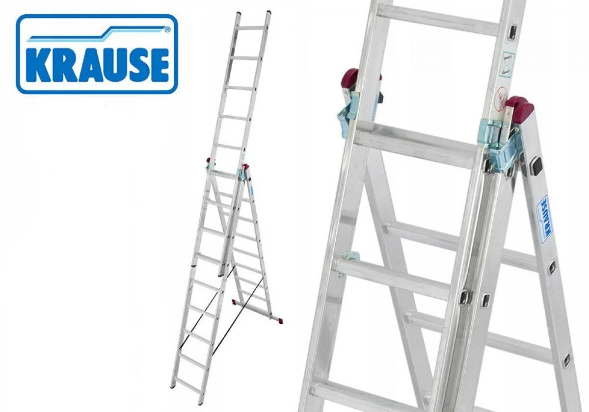 KRAUSE Corda Trodelne Aluminijumske Merdevine 3x9 - 5,3m