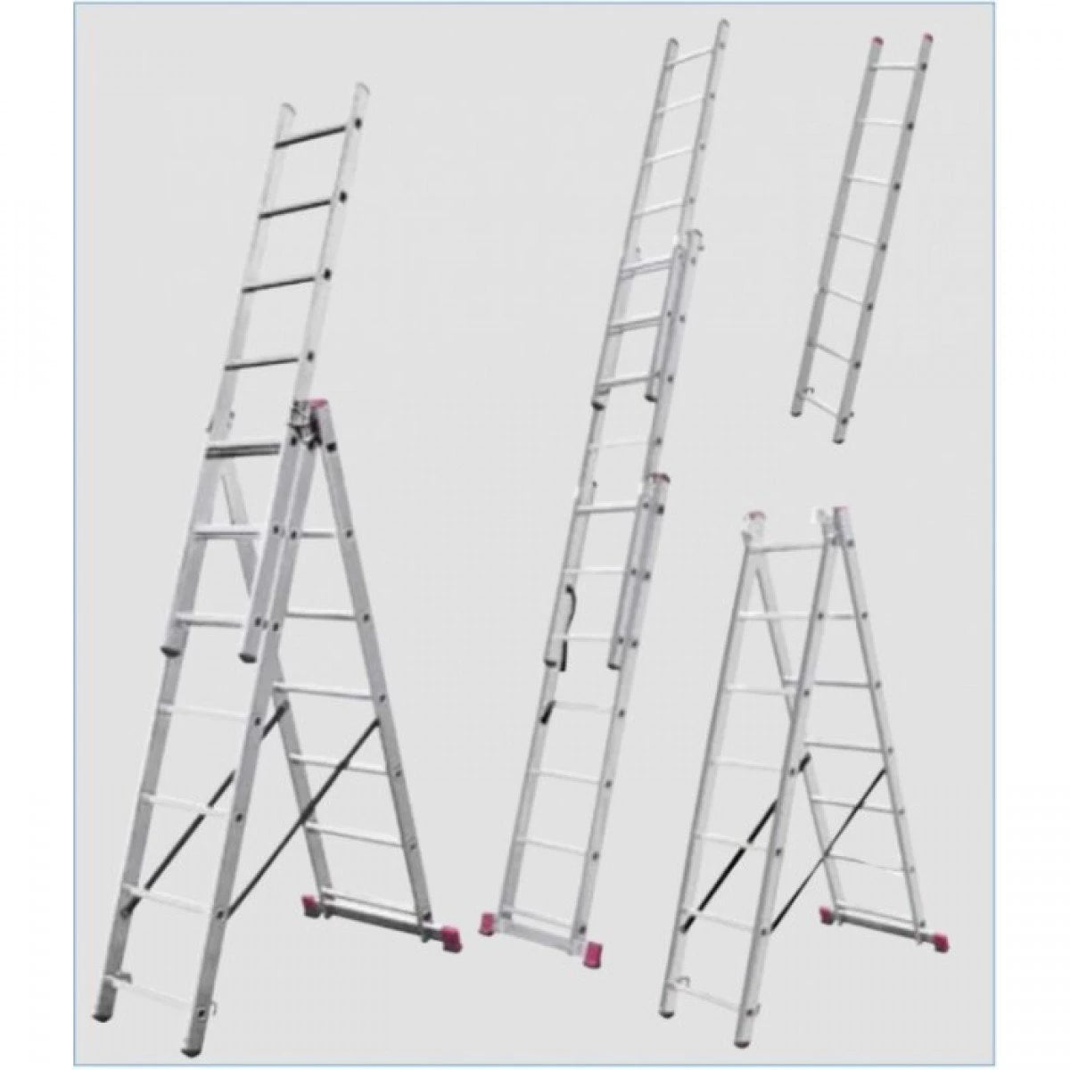 KRAUSE Corda Trodelne Aluminijumske Merdevine 3x9 - 5,3m