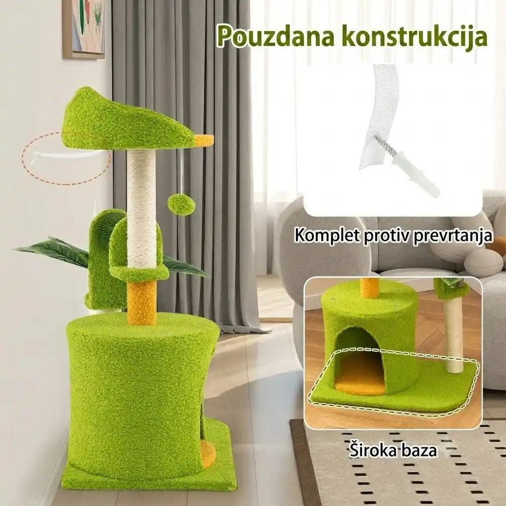 Panama kućica i grebalica za mačke 79 cm