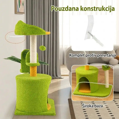 Panama kućica i grebalica za mačke 79 cm