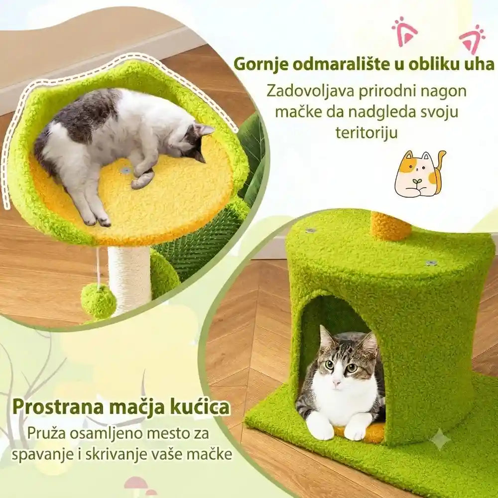 Panama kućica i grebalica za mačke 79 cm