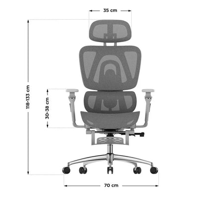 Mark Adler Expert 7.9 siva ergonomska stolica