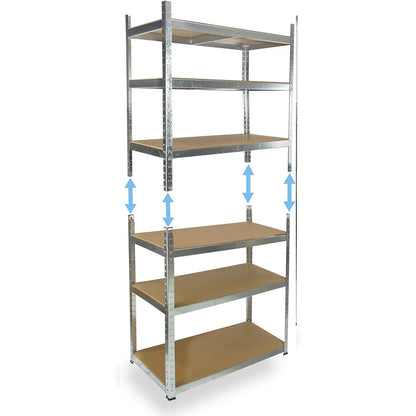 Metalna polica 200 x 90 x 45 cm – 6 nivoa