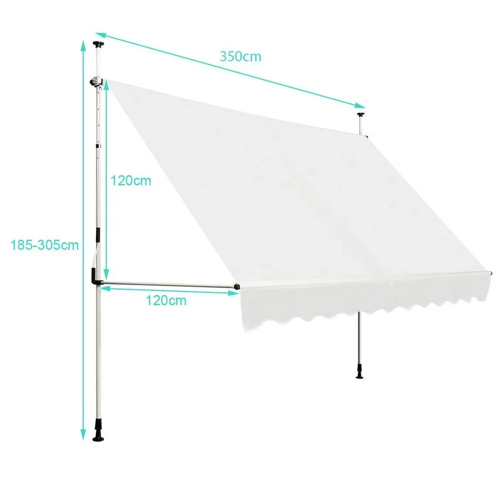 Balkonska tenda 350 x 120 cm Bež