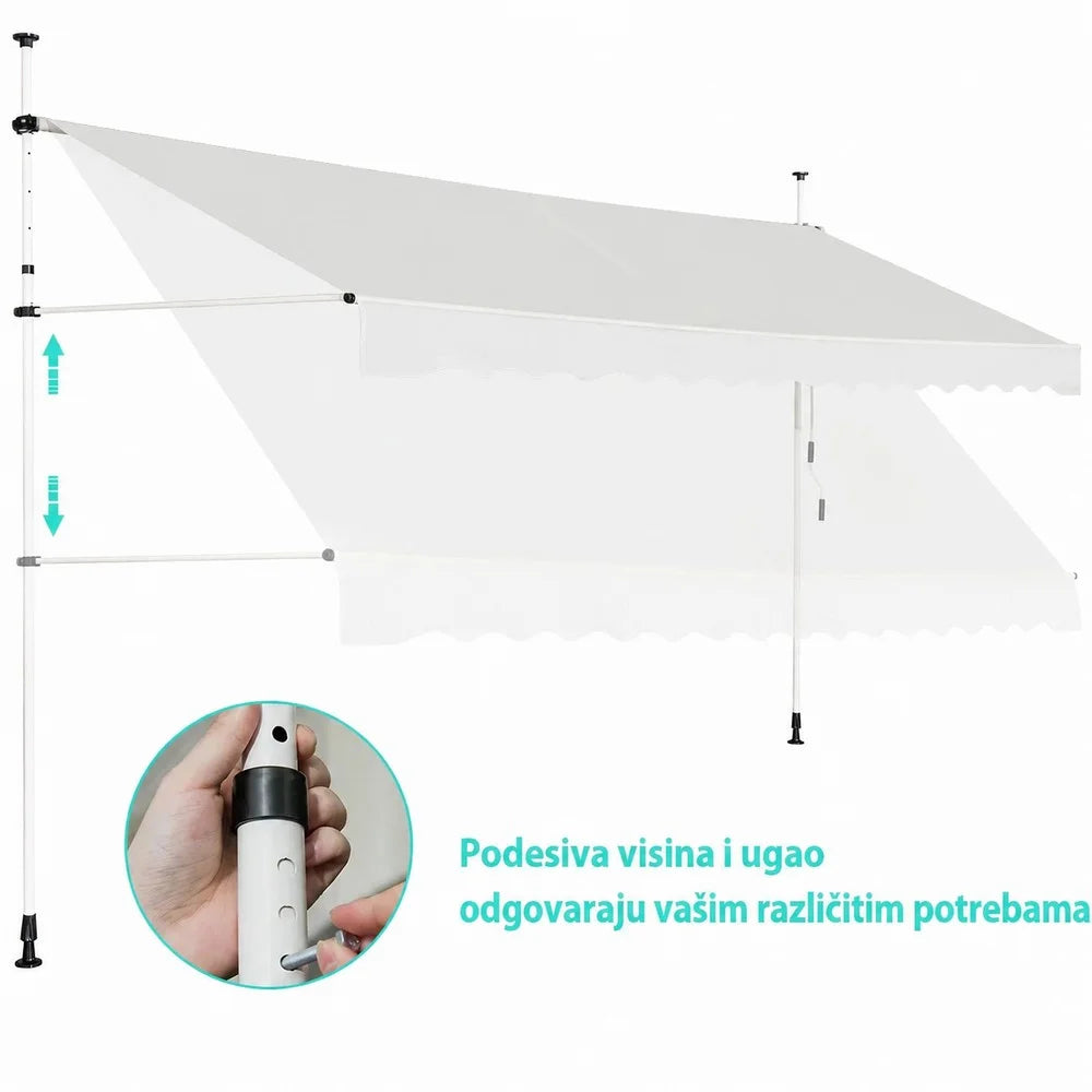 Balkonska tenda 350 x 120 cm Bež