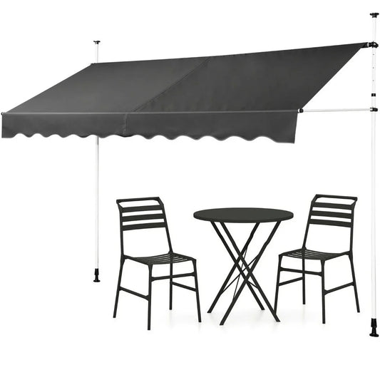 Balkonska tenda 350 x 120 cm Siva