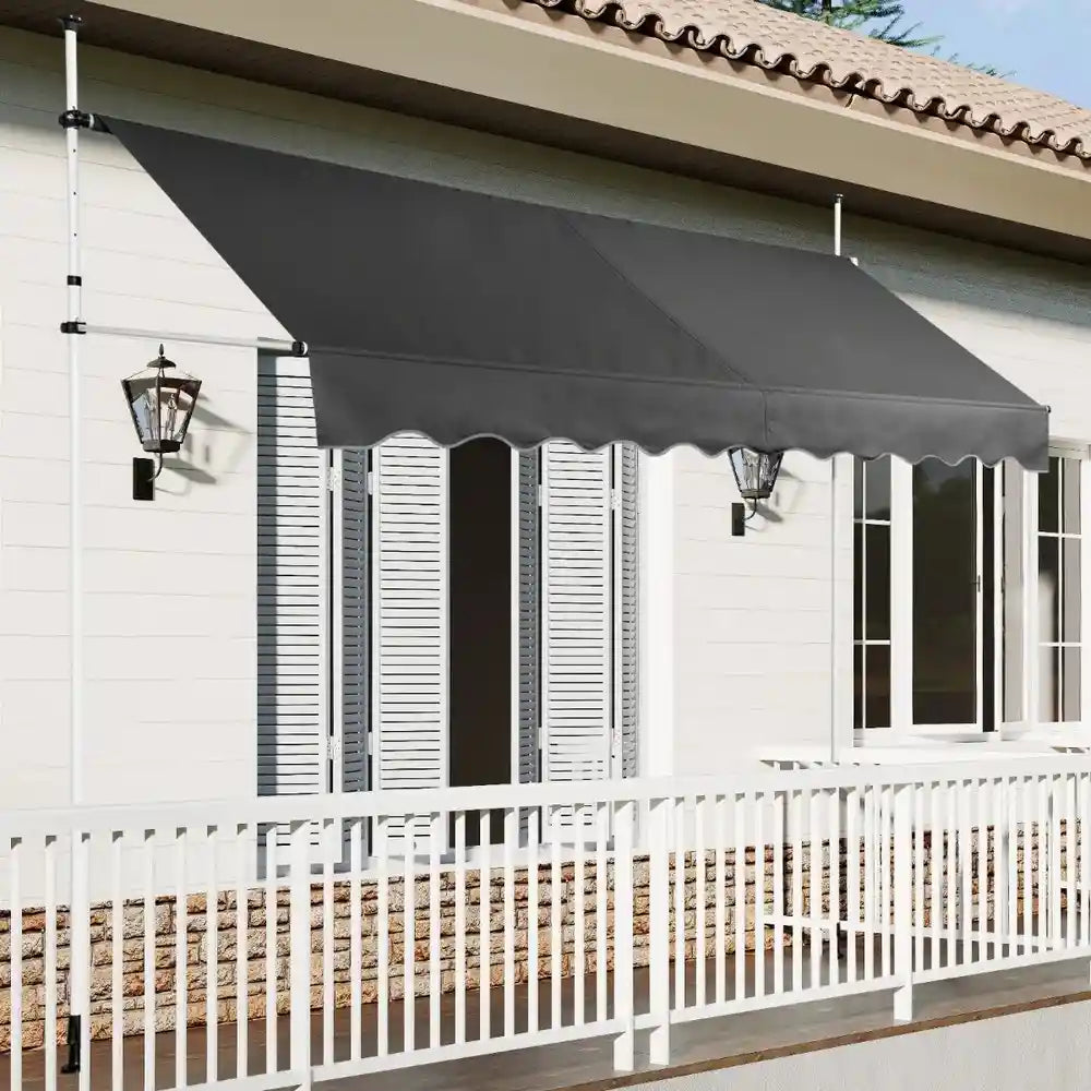 Balkonska tenda 350 x 120 cm Siva