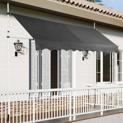 Balkonska tenda 350 x 120 cm Siva