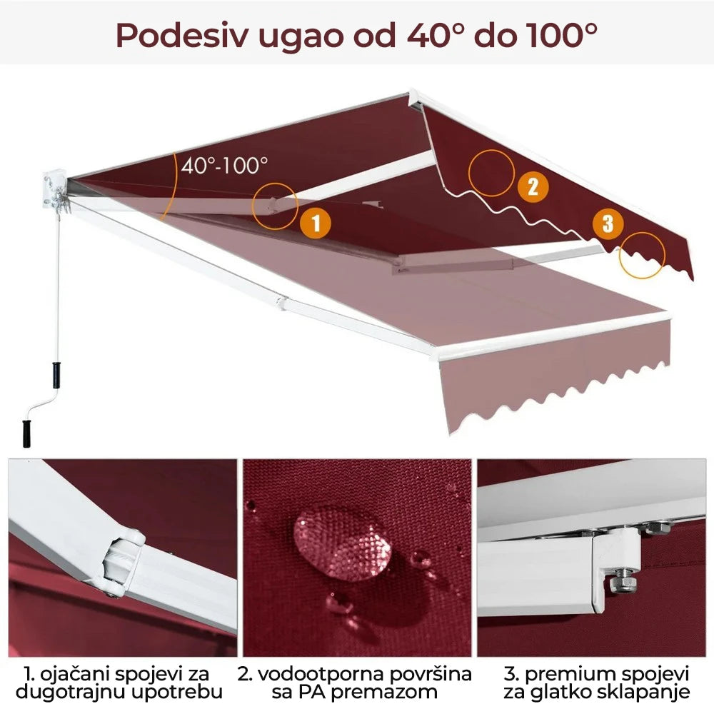 Bordo tenda 250x200 cm