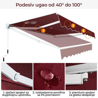 Bordo tenda 250x200 cm