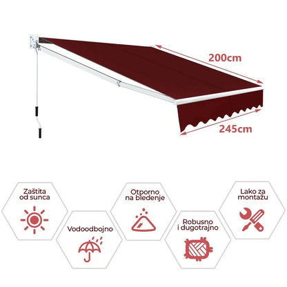 Bordo tenda 250x200 cm
