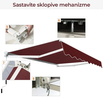 Bordo tenda 250x200 cm