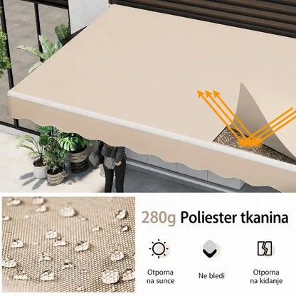 Bež tenda 300x250 cm