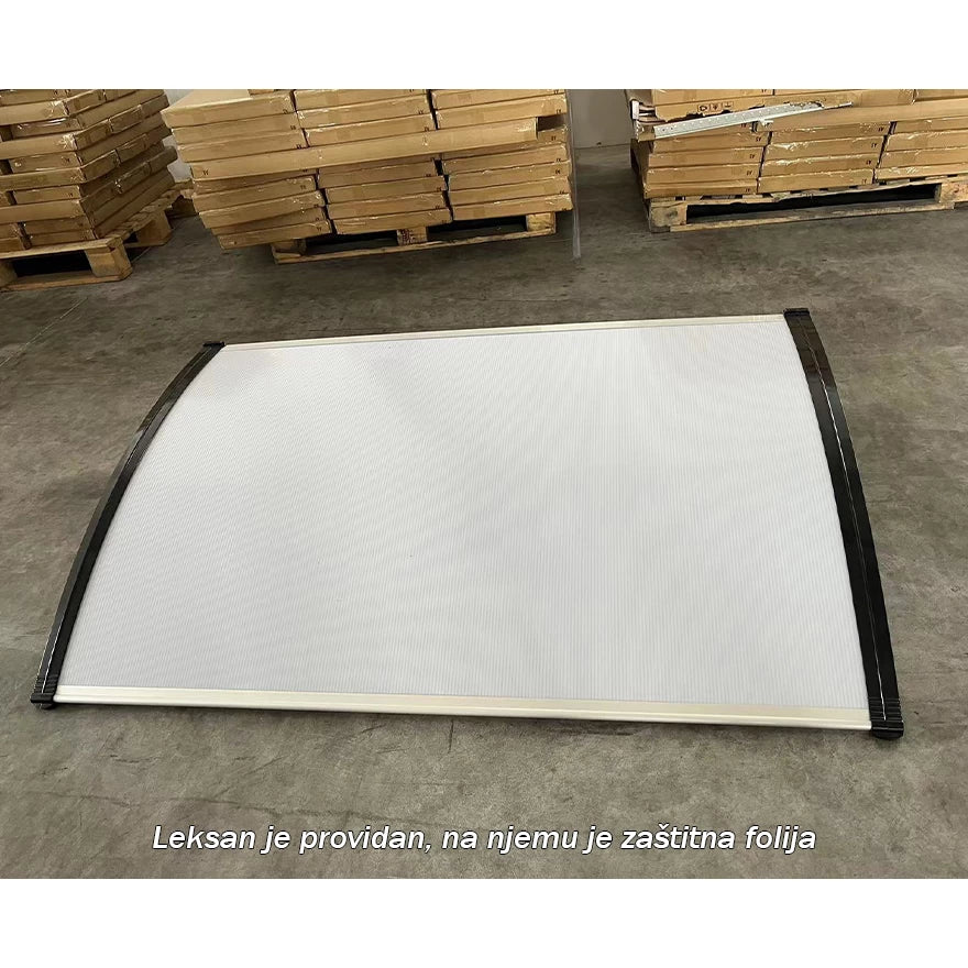 PVC nadstrešnica 150 × 100 cm – Providni leksan