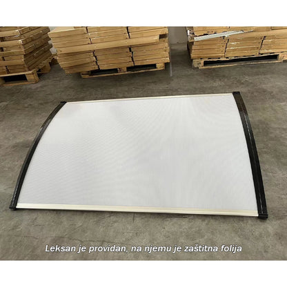 PVC nadstrešnica 150 × 100 cm – Providni leksan