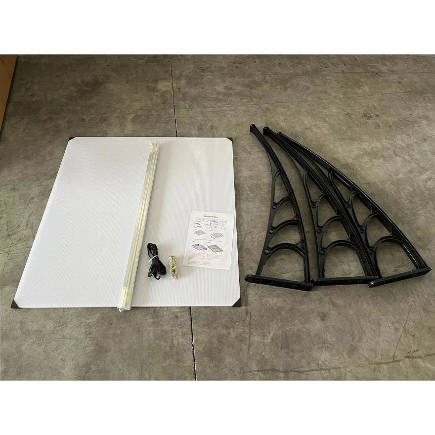 PVC nadstrešnica 200 x 100 cm – Providni leksan