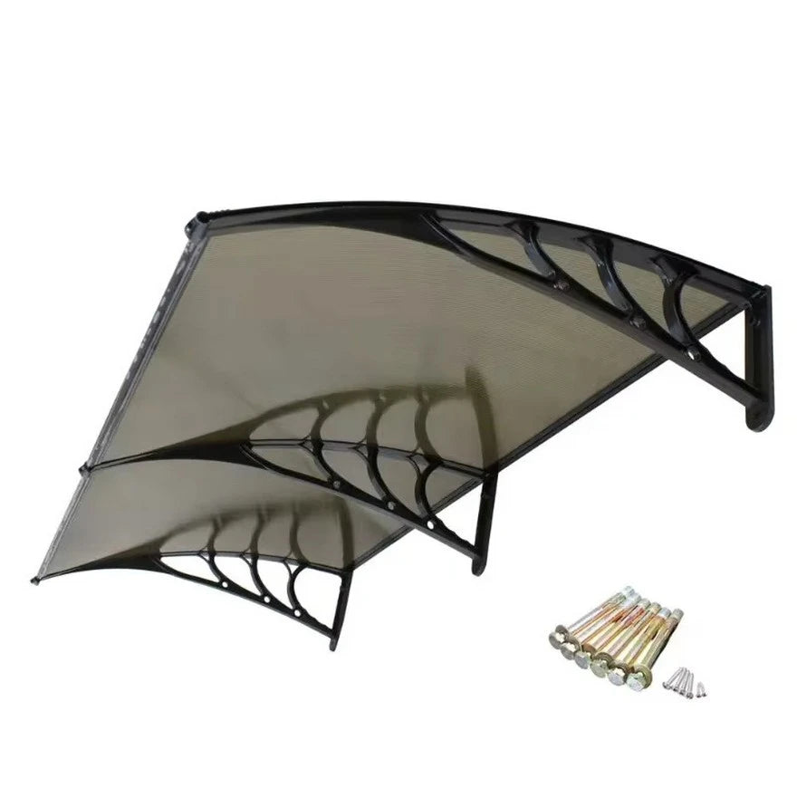 PVC nadstrešnica 240 x 100 cm –Bronzani leksan