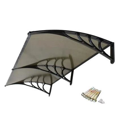 PVC nadstrešnica 240 x 100 cm –Bronzani leksan