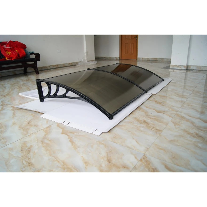 PVC nadstrešnica 240 x 100 cm –Bronzani leksan