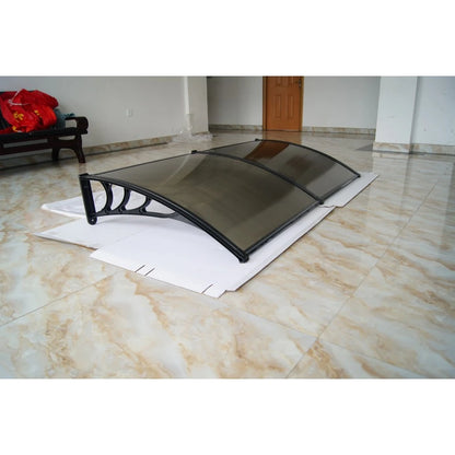 PVC nadstrešnica 240 x 100 cm –Bronzani leksan