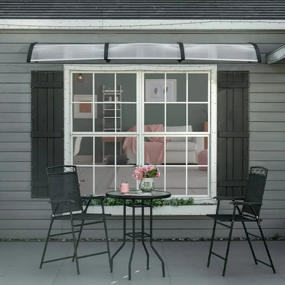 PVC nadstrešnica 270 × 100 cm – Providni leksan