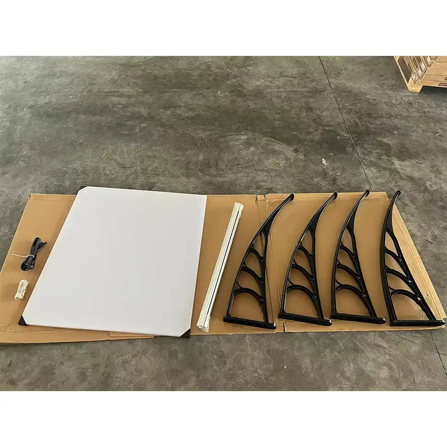 PVC nadstrešnica 270 × 100 cm – Providni leksan