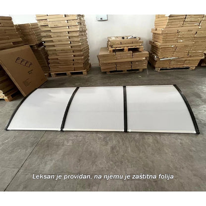PVC nadstrešnica 300 x 100 cm – Providni leksan