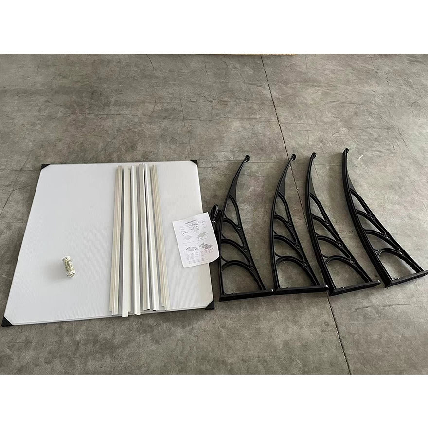 PVC nadstrešnica 300 x 100 cm – Providni leksan