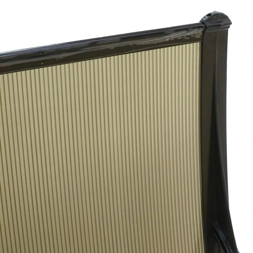 Aluminijumska nadstrešnica 270x120 cm – crna sa bronzanim leksanom