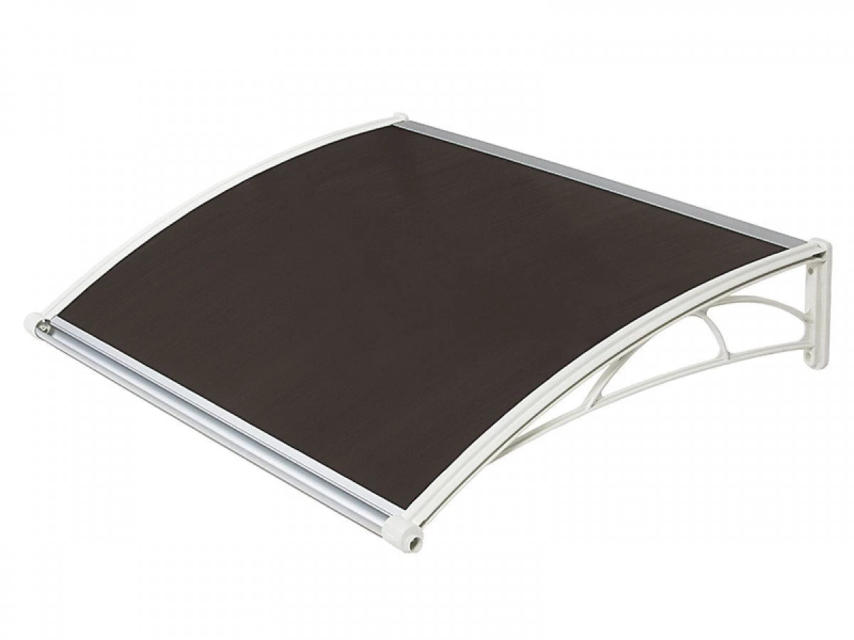 Nadstrešnica za vrata 82 × 120 cm – Bela / Bronza