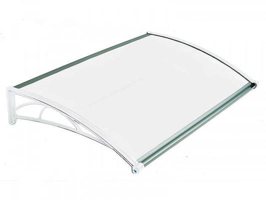 Nadstrešnica za vrata 82 × 120 cm – Bela / Opal