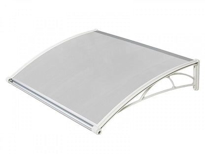 Nadstrešnica za vrata  82 × 120 cm – Bela -Providna