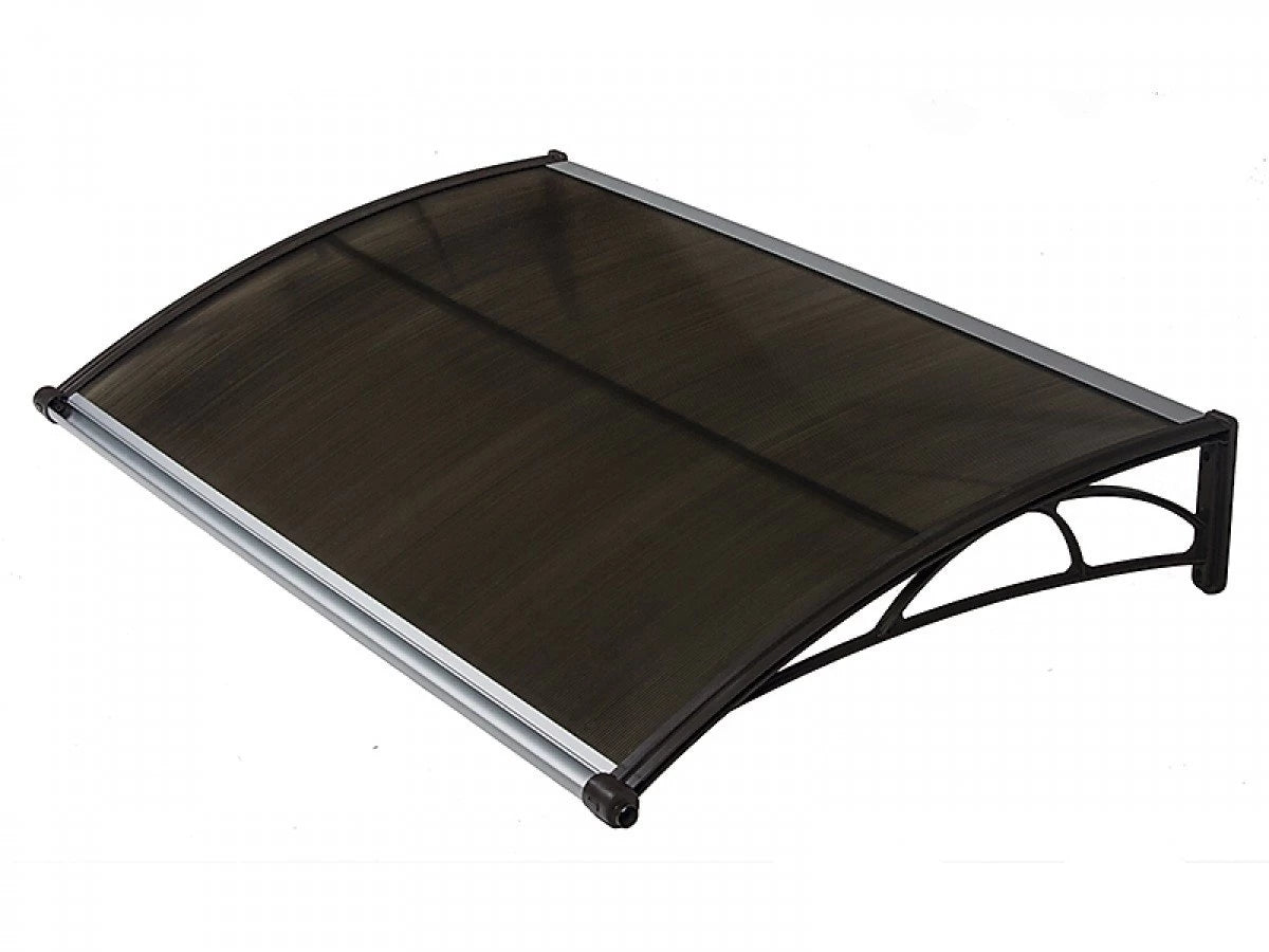 Nadstrešnica za vrata 82 × 120 cm – Smeđa / Bronza