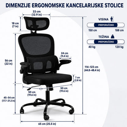 Nuvora kancelarijska stolica crna