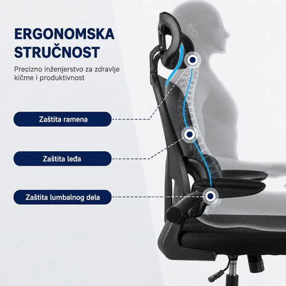 Nuvora kancelarijska stolica crna