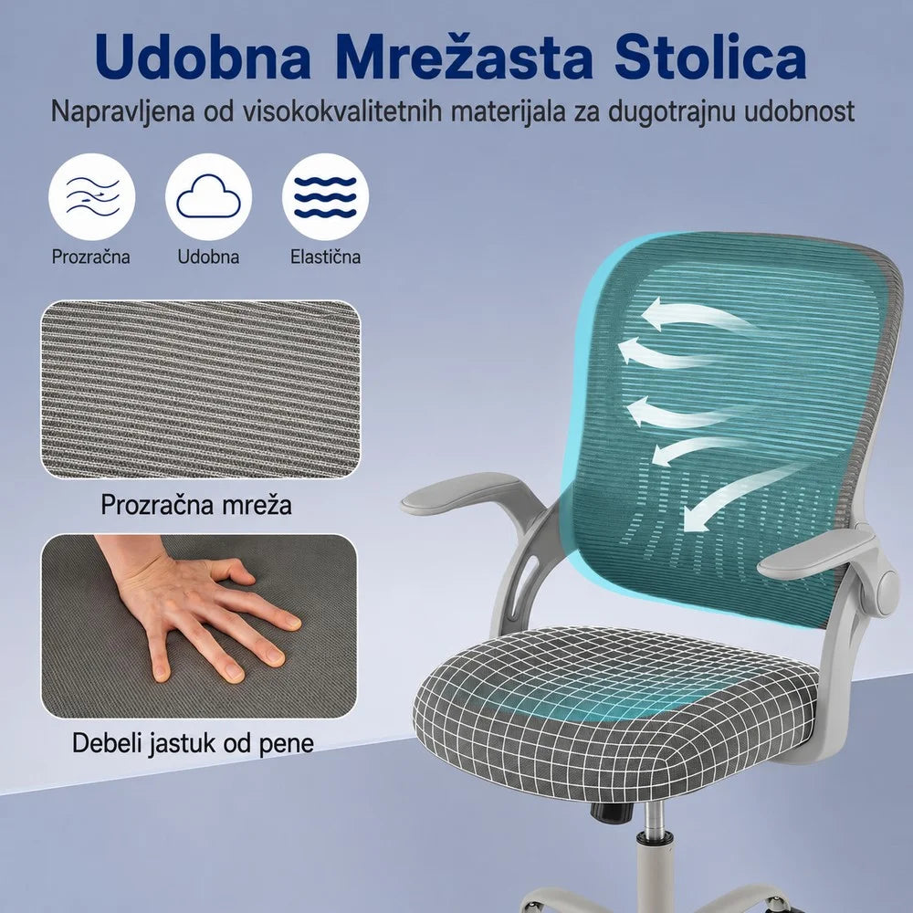 Kancelarijska stolica siva