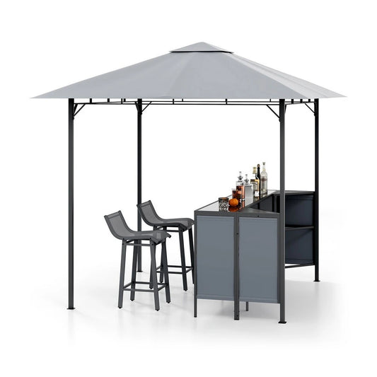 Barski set za terasu sa roštilj paviljonom – 245 × 245 cm