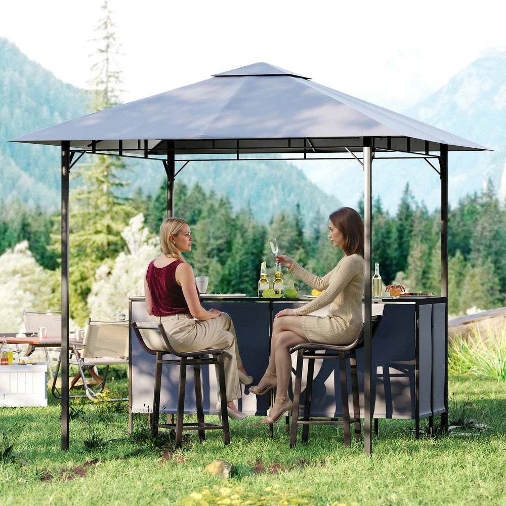 Barski set za terasu sa roštilj paviljonom – 245 × 245 cm