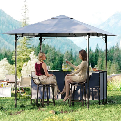 Barski set za terasu sa roštilj paviljonom – 245 × 245 cm