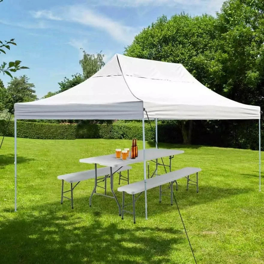 Prenosivi pivski sto sa klupama 181x70cm