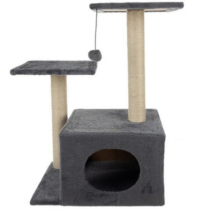 Grebalica za mačke 71 cm Siva-Bež