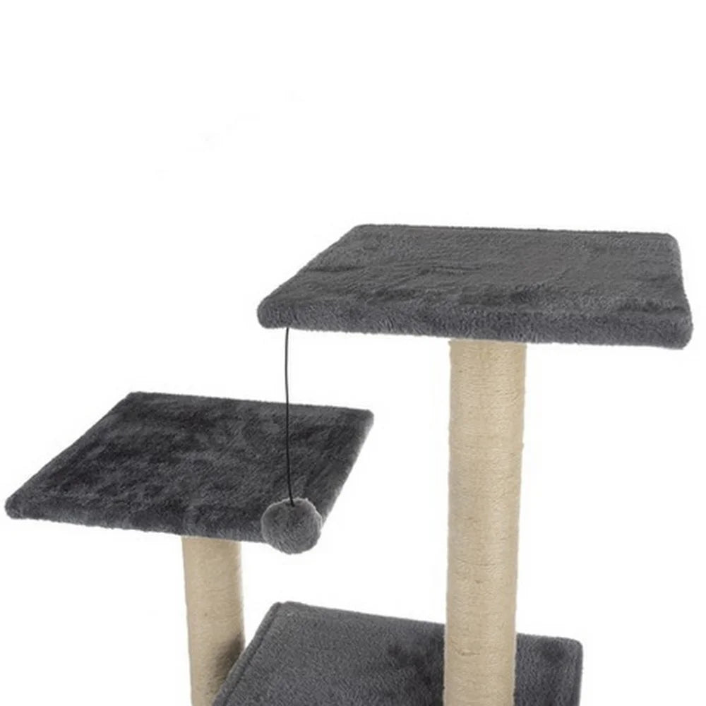 Grebalica za mačke 71 cm Siva-Bež