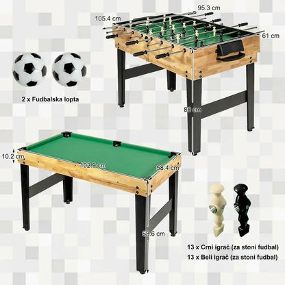 Sportivo 10u1 multifunkcionalni sto za stoni fudbal