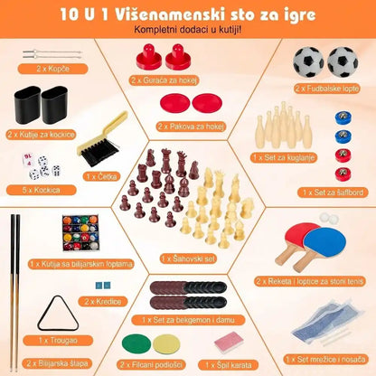 Sportivo 10u1 multifunkcionalni sto za stoni fudbal