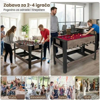 Sportivo 3u1 multifunkcionalni sto za stoni fudbal 125 cm