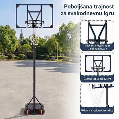 Sportivo Koš podesive visine 206–273 cm