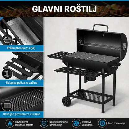 Veliki Roštilj Na Ćumur