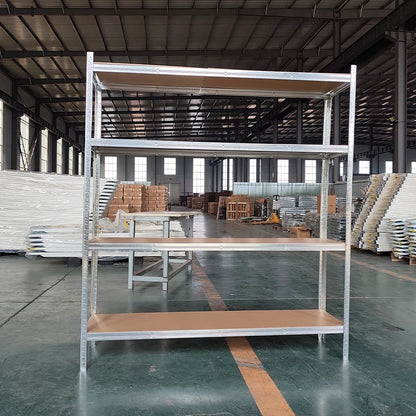 Pocinkovana metalna polica 160 x 160 x 40 cm – 4 nivoa