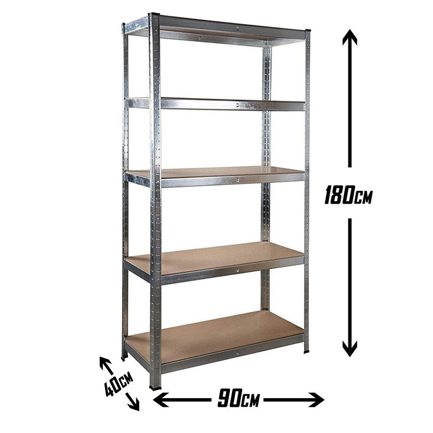 Metalna polica 180 x 90 x 40 cm – 5 nivoa