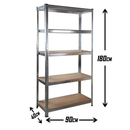 Metalna polica 180 x 90 x 40 cm – 5 nivoa